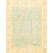 Ahgly Company Machine Washable Indoor Rectangle Abstract Brown Gold Area Rugs, 6' x 9'
